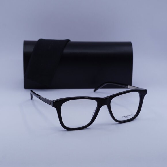 Saint Laurent SL M83 001 Square Eyeglasses – Black 52mm - Picture 4 of 10